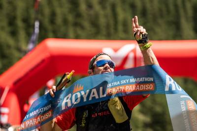 Spain’s Pere Aurell wins the race and the gold for the Masters. ©iancorless.com