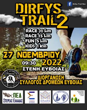To 2o Dirfys Trail Run την Κυριακή 27 Νοεμβρίου - Προκήρυξη Διοργάνωσης!