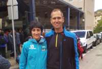 Με την Oihanna Kortazar πριν τον αγώνα