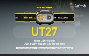 Φακός κεφαλής NITECORE UT27 Pro 520Lumens + 2x HBL1300Lion Battery