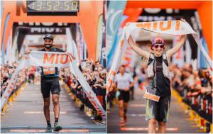Ben Dhiman &amp; Martina Valmassoi winners of the 115K race of the MIUT 2024. Swiss Ramon Manetsch breaks record in the MIUT 85K race!